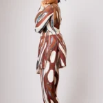 ZURI BOHO SET – African Print Boho Chic Mesh Top & Linen Pants Set